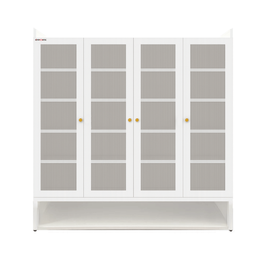 IMP Ivory Shoe Cabinet 4D White Update Name
